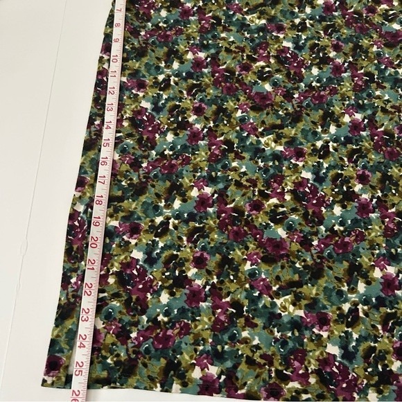 J.Jill Wearever Collection Floral Rayon Stretch Comfy Long Sleeve Swing Dress XS - Picture 10 of 12